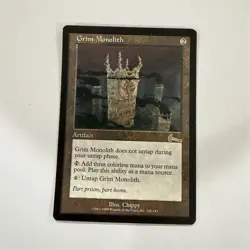 Grim Monolith Urza's Legacy Artifact Rare English MTG Card #126 Regular - Image 1