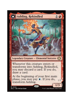 MTG ECL Ashling, Rekindled // Ashling, Rimebound 124 Regular - Image 1