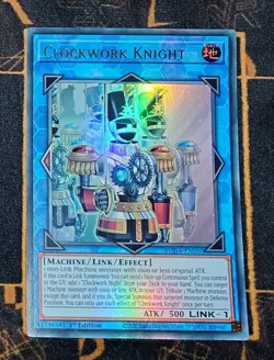 YUGIOH Clockwork Knight (SUDA-EN050) Ultra Rare 1st Edition Near Mint - Image 1