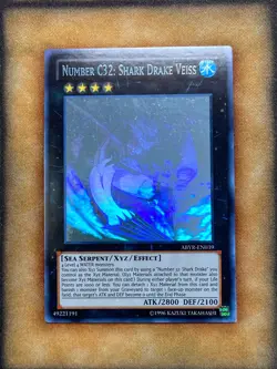 Yugioh Number C32: Shark Drake Veiss ABYR-EN039 Ghost Rare NM - Image 1