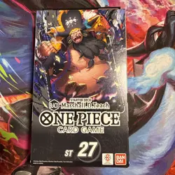 One Piece TCG: Black - Marshall D. Teach Starter Deck [ST-27] - Image 1