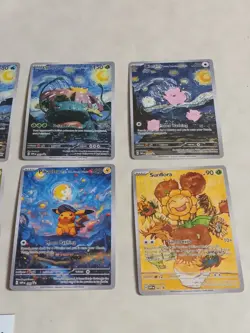 8 Pokemon x Van Gogh Black Star Promo ACG Art Card - read description - Image 3