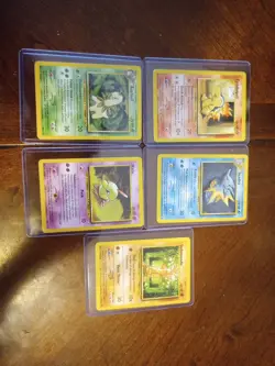 Lot Of 5 Vintage 1995-2000 Pokemon Cards In Excellent Condition - Image 1