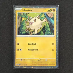Mankey - 106/193 - Holo - Paldea Evolved - Pokemon Card - NM/M - Image 1