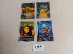 6 Pokemon x Van Gogh Black Star Promo ACG Art Card - READ DESCRIPTION - Image 1