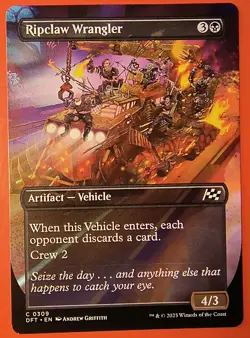 MTG, AETHERDRIFT: RIPCLAW WRANGLER, BORDERLESS - COMMON #309 DFT REGULAR - Image 1