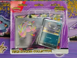 Pokemon Ascended Heroes 3 Pack Tech Sticker Collection Gastly New Sealed In-Hand - Image 2