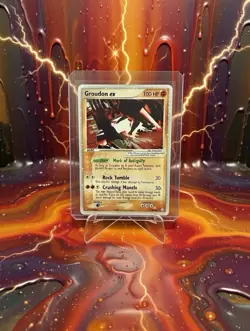 Pokemon Groudon ex 93/101 Hidden Legends Ultra Rare Holo 2004 - Image 1
