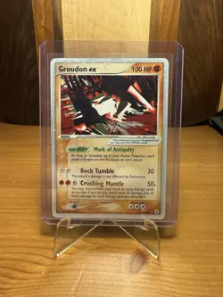 Pokemon Groudon ex 93/101 Hidden Legends Ultra Rare Holo 2004 - Image 2