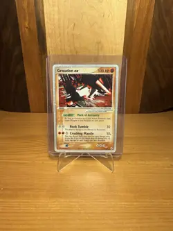 Pokemon Groudon ex 93/101 Hidden Legends Ultra Rare Holo 2004 - Image 4