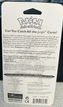 1999 Wizards Of The Coast Pokemon Jungle Blister Pack Wigglytuff Art SEALED NEW - Image 2