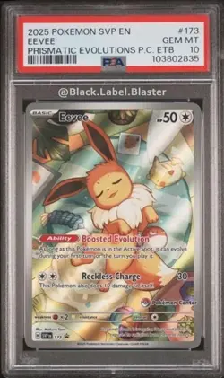 2025 Pokemon Center Svp EN-SV Eevee Prismatic Evolutions - PSA 10 - Image 1
