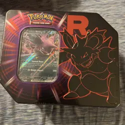 Pokemon TCG Fall Team Rockets Tin Nidoking FACTORY SEALED Destined Rivals & JT - Image 1