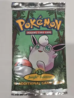 Wizards of the Coast First Edition Pokemon Jungle Booster Pack 1999 Wigglytuff - Image 1