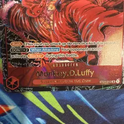 One Piece TCG Monkey D Luffy SR Alt Art Awakening of New Era ST01-012 Mint NM - Image 3