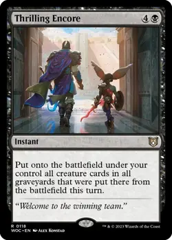 Thrilling Encore [Wilds of Eldraine Commander] Near Mint - Image 1