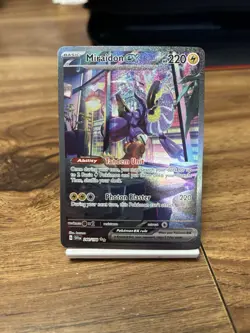 Pokemon TCG Miraidon EX Scarlet & Violet Holo Ultra Rare Card 244/198 - Image 1