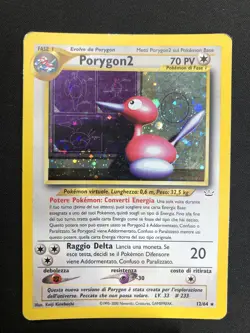Pokemon Porygon 2 12/64 Neo Revelation Rara Holo Unlimited Wizards ITA Vintage - Image 1