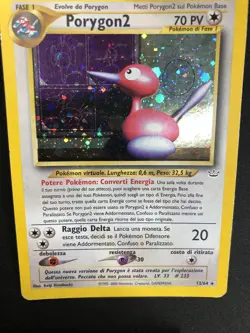 Pokemon Porygon 2 12/64 Neo Revelation Rara Holo Unlimited Wizards ITA Vintage - Image 3