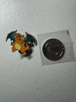 Pokemon Charizard & Pikachu Celebrations Ultra Premium Collection UPC Pin & Coin - Image 1