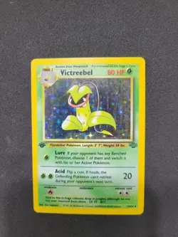 LP- Victreebel Jungle 1st Edition Holo Pokemon Card #14/64 - Image 2