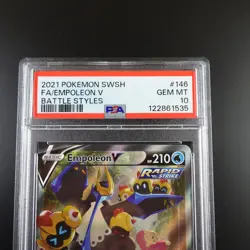 PSA 10 Empoleon V 146/163 Battle Styles Full Art Pokemon Card - Image 2