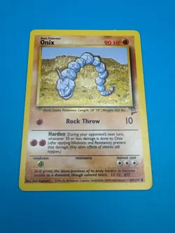 Onix Pokemon Card - Base Set 2 084/130 - Near Mint Vintage 2000 TCG - Image 3