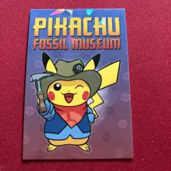 Pikachu Fossil Museum 1 Electric Pokemon 2025 Cracked Ice Holo Card Database - Image 1