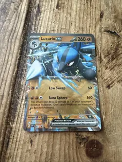 Pokemon Lucario EX SVP017 Black Star Promo Half Art Card - Near Mint - Image 1