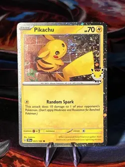 Pokemon Day 30th Anniversary - Pikachu 051 /162 Stamped 2026 Promo NM WITH SWIRL - Image 1