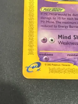 Mr. Mime 095A/147 Aquapolis Regular Pokemon Card - Image 3