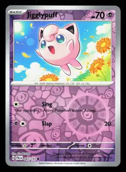 Jigglypuff 083/193 Paldea Evolved NM Reverse Holo Pokemon Card TCG - Image 1