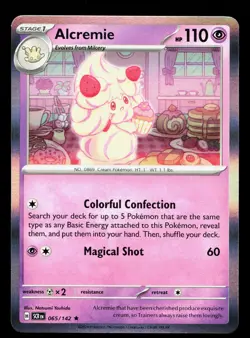 Alcremie 65/142 Stellar Crown NM Pokemon Card TCG - Image 1