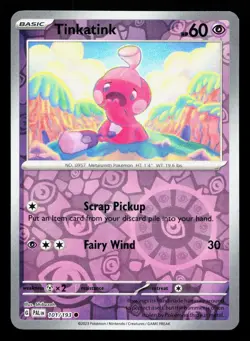 Tinkatink 101/193 Paldea Evolved NM Reverse Holo Pokemon Card TCG - Image 1