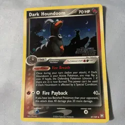 Dark Houndoom EX Team Rocket Returns #37/109 Reverse Holo Stamped 2004 Pokemon - Image 1