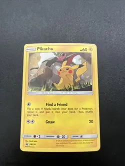 Pokemon TCG Pikachu SM234 Cosmos Holo Sun & Moon Black Star Promo LP - Image 1