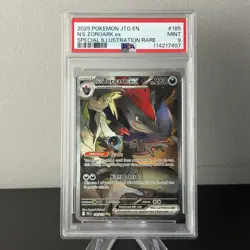 2025 POKEMON JOURNEY TOGETHER SPECIAL ILLUSTRATION RARE N'S ZOROARK EX PSA 9 - Image 1