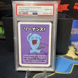 2023 POKEMON OLD MAID SUPER HIGH TENSION WOBBUFFET PSA 10 - Image 1