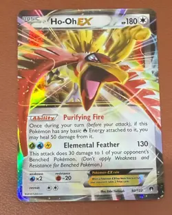 Pokemon TCG Ho-Oh EX - 92/122 - Ultra Rare XY Breakpoint Near mint Pack Fresh - Image 1
