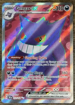 Pokemon TCG Gengar EX Temporal Forces Ultra Rare Card 193/162 - Image 1
