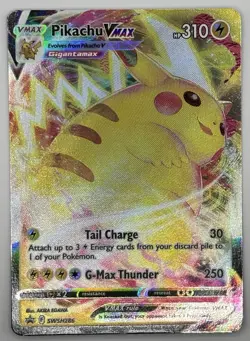Pokemon Pikachu TCG VMAX SWSH286 Black Star Promo Card - English - NM - Image 1