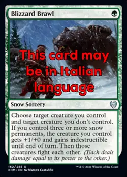 MTG 4x BLIZZARD BRAWL EXC - SCONTRO NELLA TORMENTA - KHM - MAGIC - Image 1