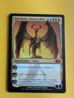 Nicol Bolas. Mythic Planeswalker. Core Set 2013. M13.Magic the Gathering Card. - Image 1