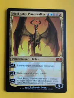 Nicol Bolas. Mythic Planeswalker. Core Set 2013. M13.Magic the Gathering Card. - Image 2