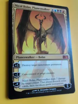 Nicol Bolas. Mythic Planeswalker. Core Set 2013. M13.Magic the Gathering Card. - Image 4