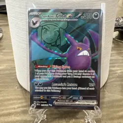 Pokemon TCG Destined Rivals Team Rocket's CROBAT EX Ultra Rare Holo 217/182 - Image 1