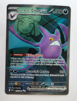 Pokemon TCG Team Rocket's Crobat ex 217/182 SV Destined Rivals Ultra Rare NM - Image 3