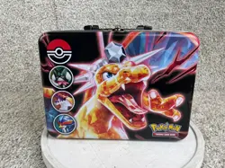 2023 Pokemon TCG Scarlet & Violet Back to School Tin Collector Chest Lunch Box - Image 1