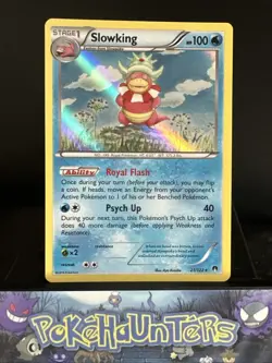Pokemon Card Slowking 21/122 Breakpoint Holo Rare Light Play - Image 1