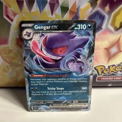 Gengar Ex Double Rare 104/162 Temporal Forces Pokemon TCG Card - Image 1